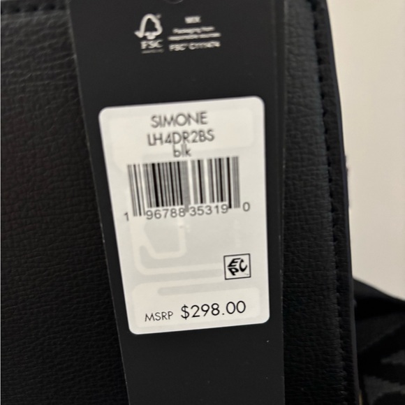 NWT Karl Lagerfeld Leather Handbag with Crossbody Strap - Picture 3 of 7